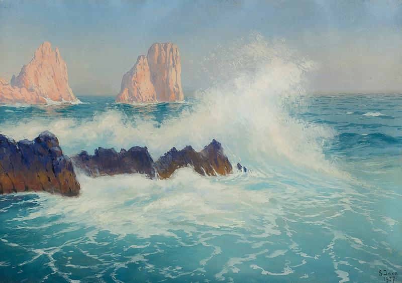 Capri - skały Faraglioni, 1927 r. - 1