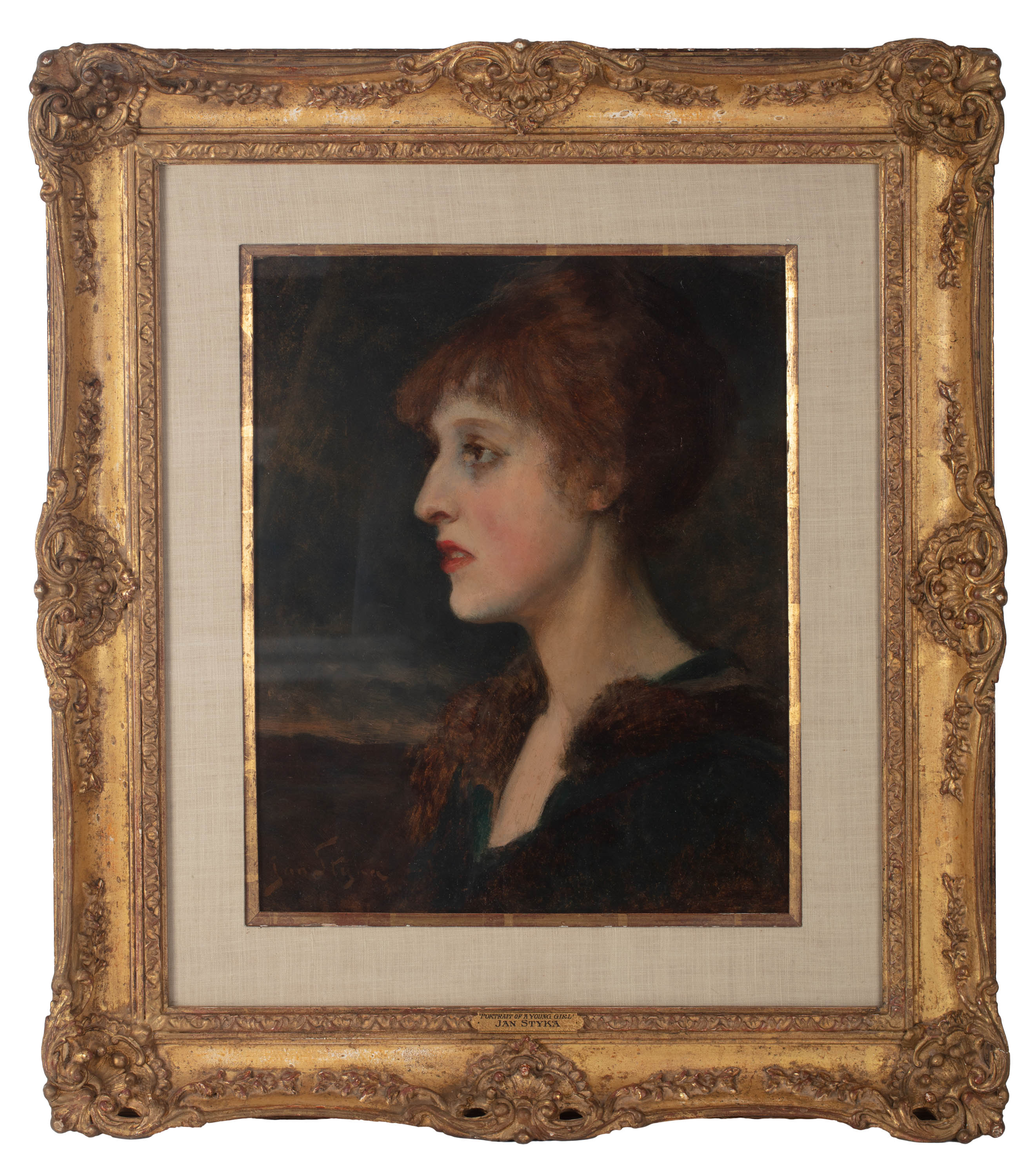 Jan Styka | Portret młodej kobiety, ok, 1910
