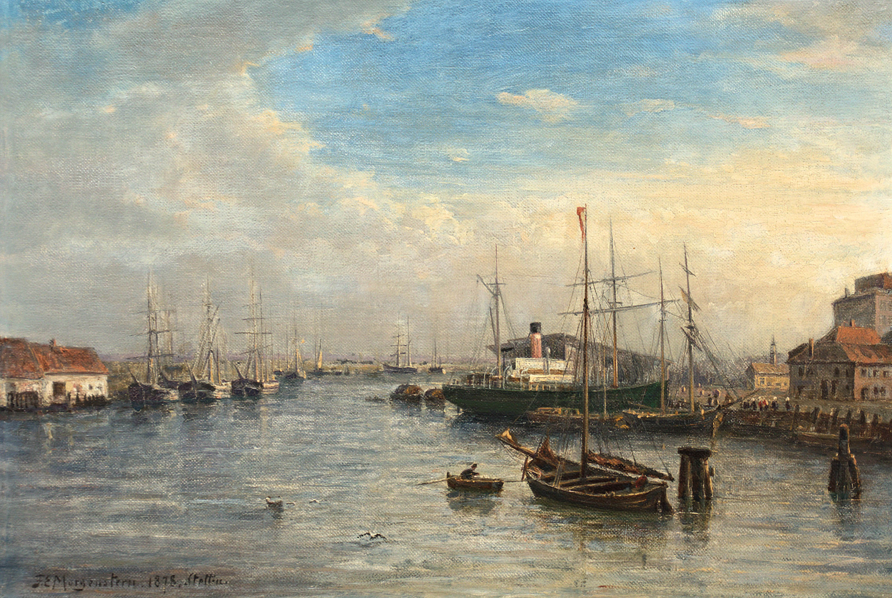 Friedrich Ernst Morgenstern | Port w Szczecinie, 1878