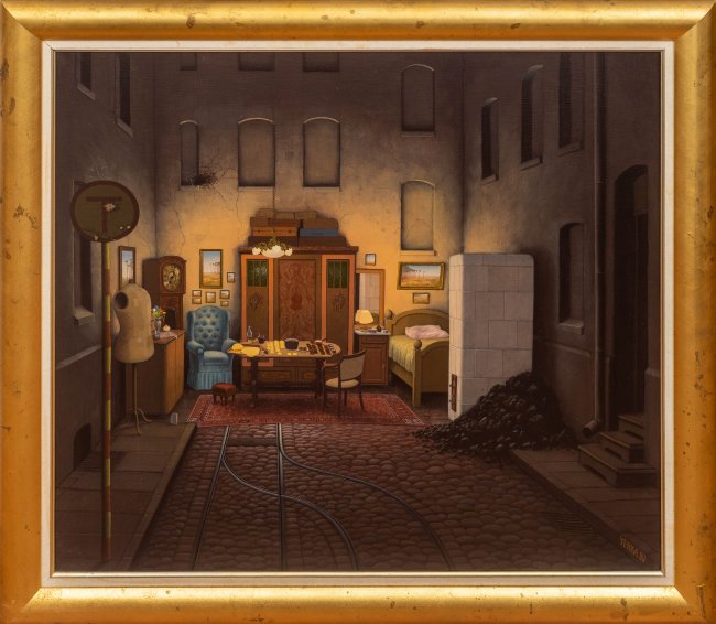 Jacek Yerka | Ślepa uliczka, 1990