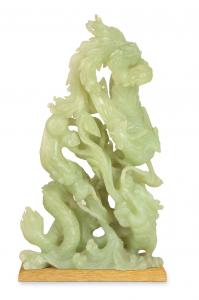 Forma dekoracyjna z motywem smoków, Chiny, poł. XX w.