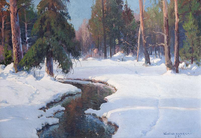 Zimowy strumyk, 1935 r.