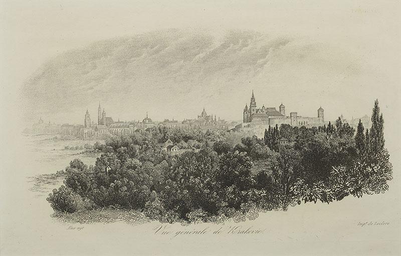 Panorama Krakowa, ok. 1835 r.