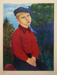 Chłopiec w niebieskim berecie, 1948 r.
