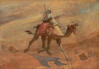Arab na wielbłądzie, 1935 r.