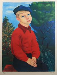 Chłopiec w niebieskim berecie, 1948 r.