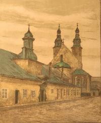 Kościół św. Andrzeja w Krakowie, z teki Kraków, 1926 r.