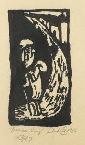 Wędrowiec, z cyklu Judaica, 1964 r.