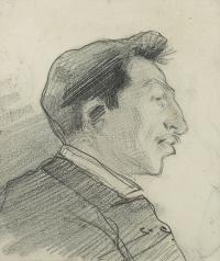 Portret mężczyzny z profilu