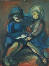 Dwie dziewczynki, 1946 r.