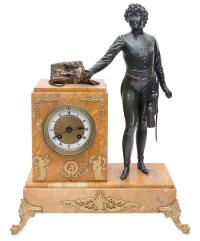 Zegar kominkowy, A. de Lambert Liège, XIX w.