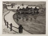 Zimowa wioska, 1904 r.
