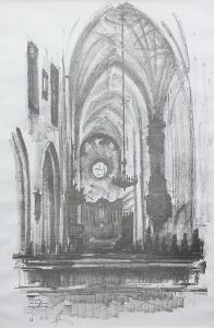Wnętrze katedry oliwskiej