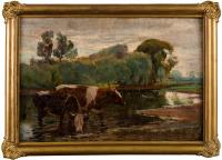 Krowy u wodopoju, 1932 r.