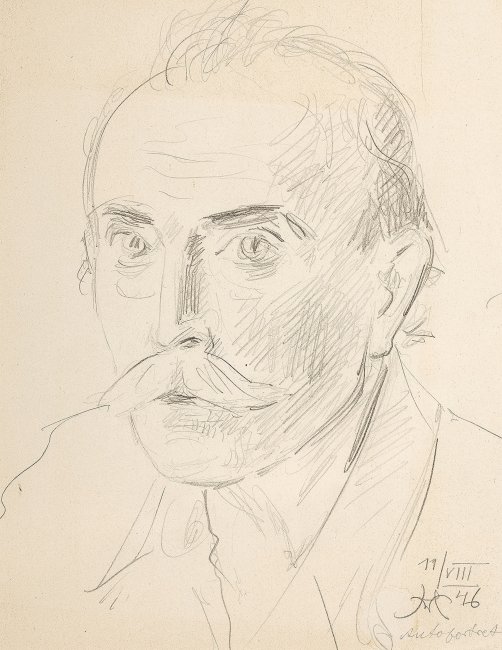 Wlastimil Hofman | Autoportret, 1946r.