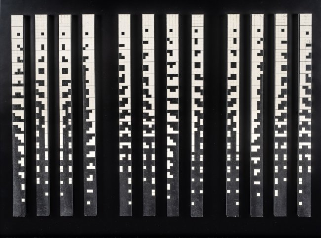 Ryszard Winiarski | Seria 12 prac Vertical game 4x4, 1981