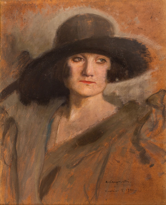 portret-damy-w-kapeluszu-1924-r-alfons-karpinski