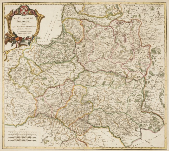 Gilles Robert de Vaugondy | Le Royaume de Pologne, divisé en ses Duchés et Provinces…