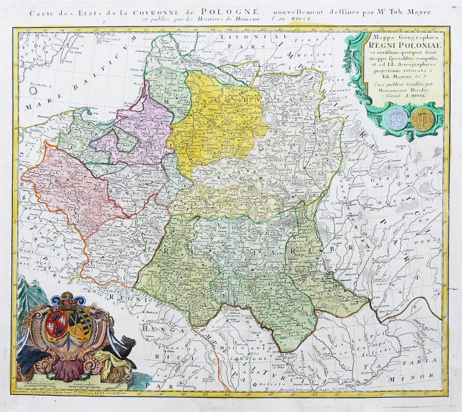 Tobias Mayer | Mappa Geographica Regni Poloniae ex novissimis…