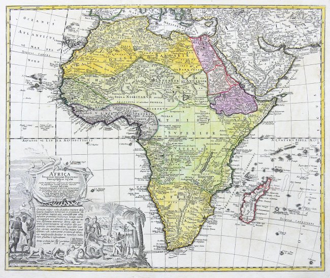 Spadkobiercy Homanna | Africa secundum legitimas projectionis stereographicae regulas…