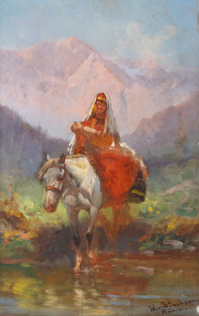 Władysław Stachowski | Kaukaska dziewczyna na koniu