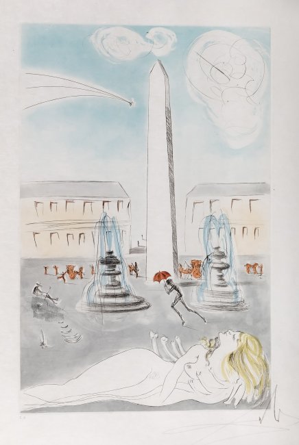 Salvador Dali | Place de la Concorde, 1974