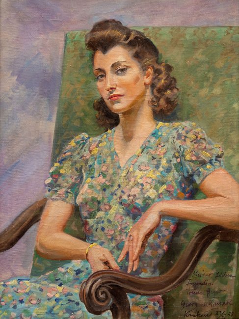 Jerzy Kossak | Portret Trude Geyer, 1940 r.