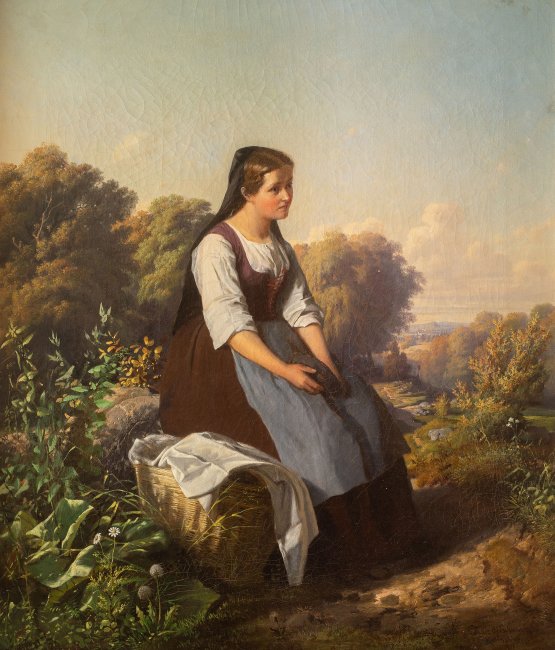Tadeusz Ajdukiewicz | Dziewczyna z koszem, 1875 r.