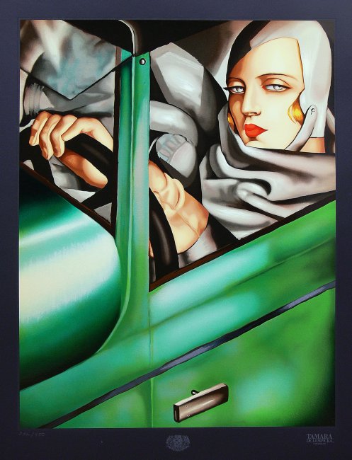 Tamara Łempicka | Autoportret w zielonym Bugatti