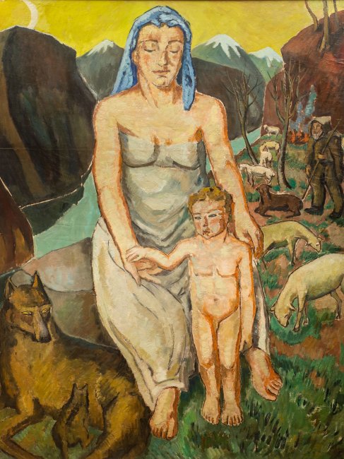 Mela Muter | Kobieta z dzieckiem, przed 1939 r.