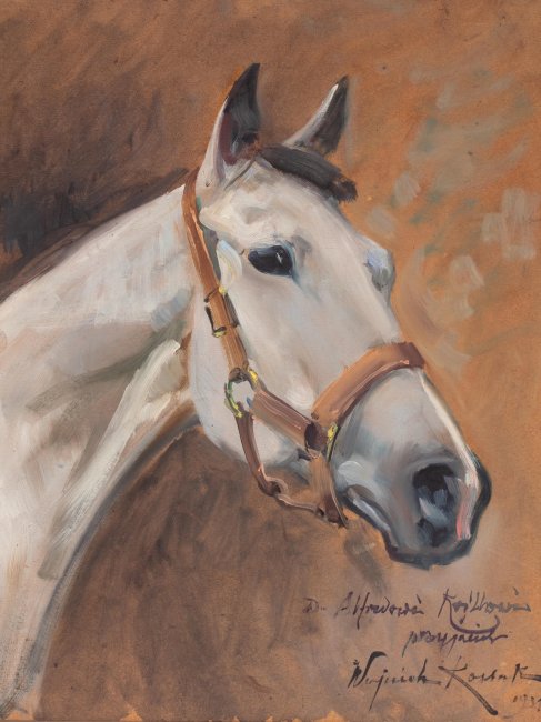 Wojciech Kossak | Głowa konia, 1934 r.
