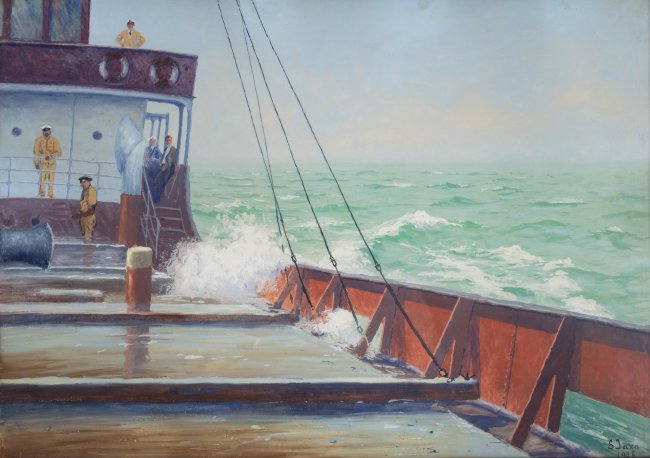 Soter Małachowski-Jaxa | Na statku, 1928