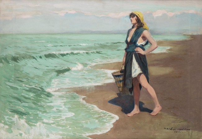 dziewczyna-oczekujaca-na-rybaka-1922-r-feliks-michal-wygrzywalski
