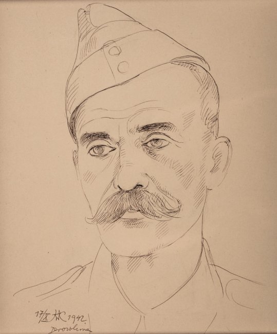 Wlastimil Hofman | Portret żołnierza, 1942 r.