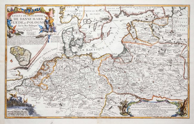 Nicolas de Fer | Estats des Couronnes de Dannemark, Suede et Pologne…