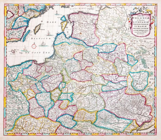 Frederik de Wit | Regni Poloniae et Ducatus Lithuaniae