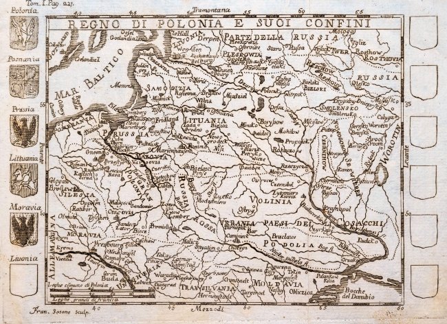 Pierre Le Lorain de Vallemont | Regno di Polonia e suoi confini