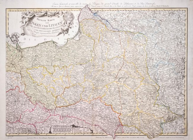 Franz Müller, Carl Schütz | Neueste Karte von Polen und Litauen…