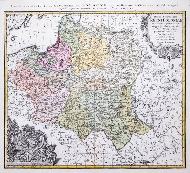 Tobias Mayer | Mappa Geographica Regni Poloniae