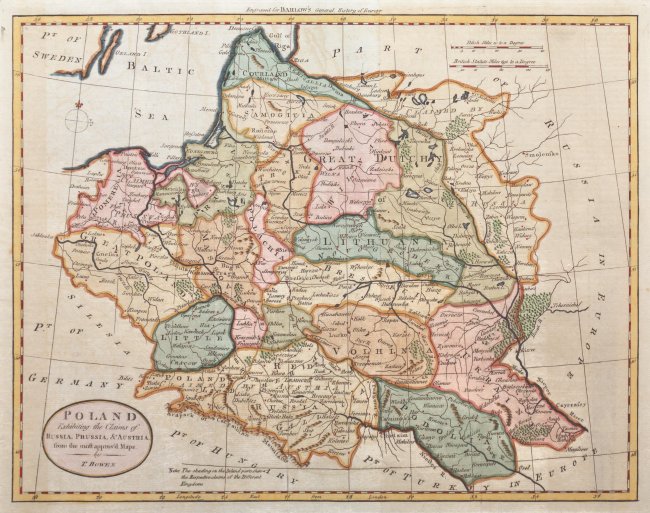 Thomas Bowen | Poland Exhibiting the Claims of Russia, Prussia, & Austria