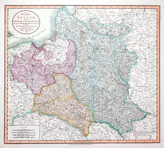 John Cary I | A New Map of Poland and the Grand Duchy of Lithuania…