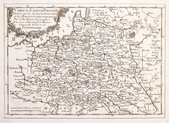 Jean Baptiste Nolin I | Carte des Etats de Pologne