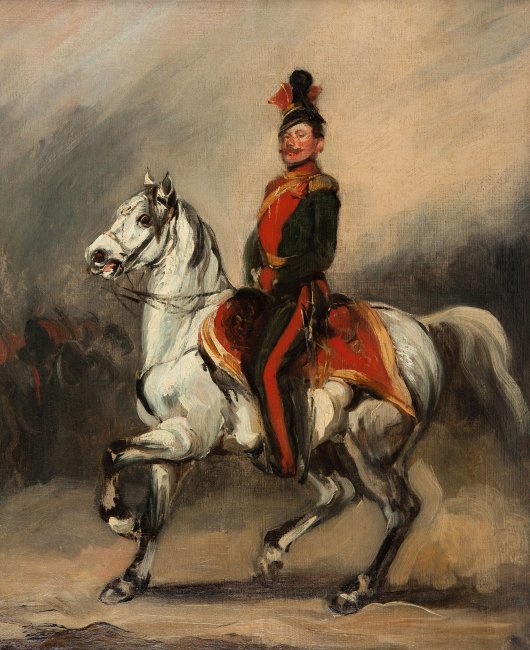 Piotr Michałowski | Huzar austriacki na koniu (Eustachy Dunin – Wąsowicz), ok. 1840 (?)