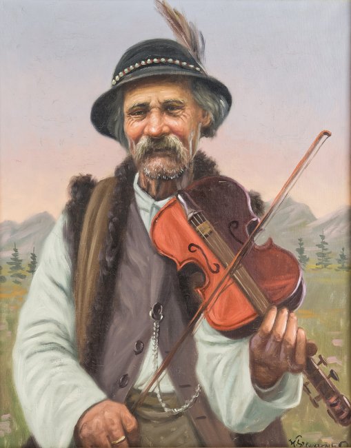 Konstanty Szewczenko | Góral grajacy na skrzypcach