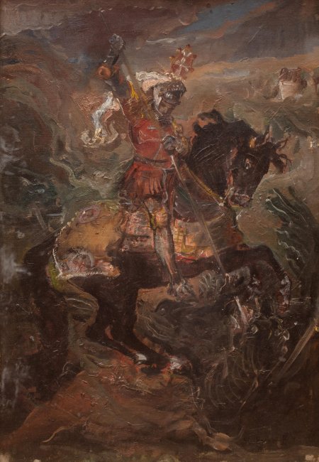 Stanisław Batowski Kaczor | Święty Jerzy walczący ze smokiem