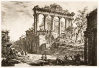 Vedute del Tempio Detto della Concordia, XIX w.