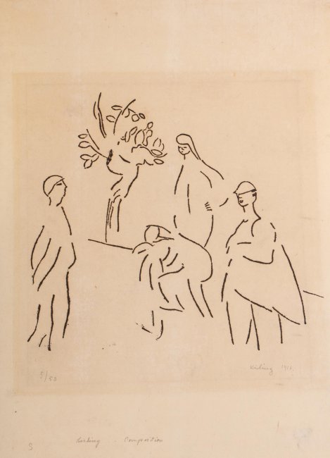Mojżesz Kisling | Kompozycja, 1916 r.