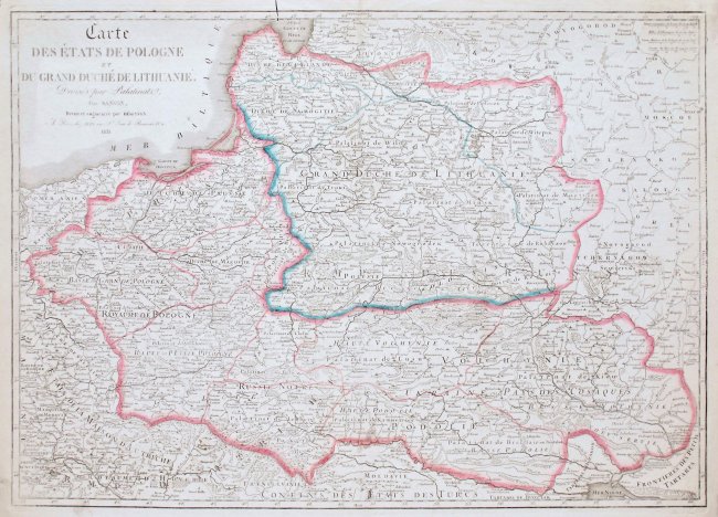 Eustache Herisson | Carte des ètats de Pologne et du Grand Duché de Lithuanie…