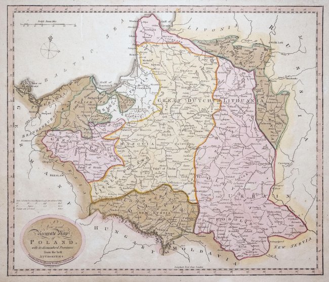 Samuel John Neele | A new & accurate map of Poland with its dismemberd Provinces