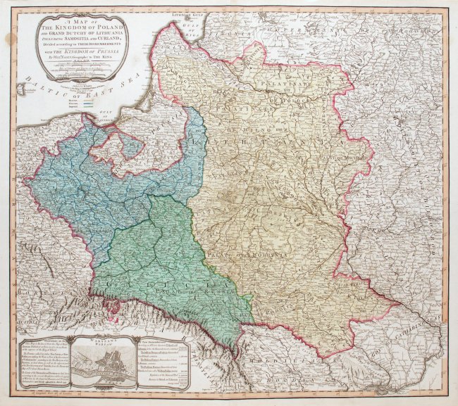 William Faden | A map of the Kingdom of Poland and Grand Dutchy of Lithuania